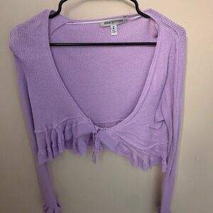 Urban Outfitters Lilac Ribbed Crop Top